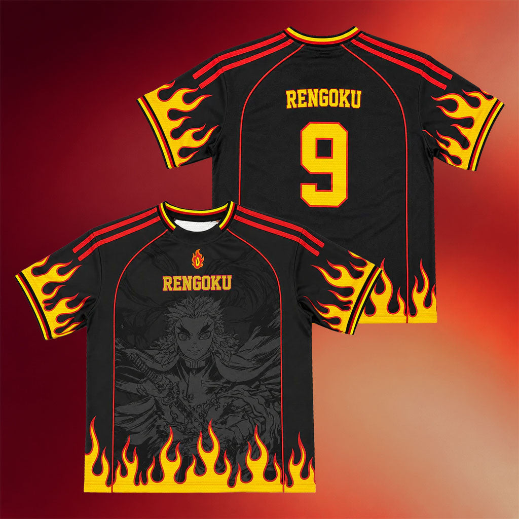 Invicta Kuru Merch 2026 Ablaze Jersey #9 Rengoku Jersey Gifts For Brothers - Merchluma