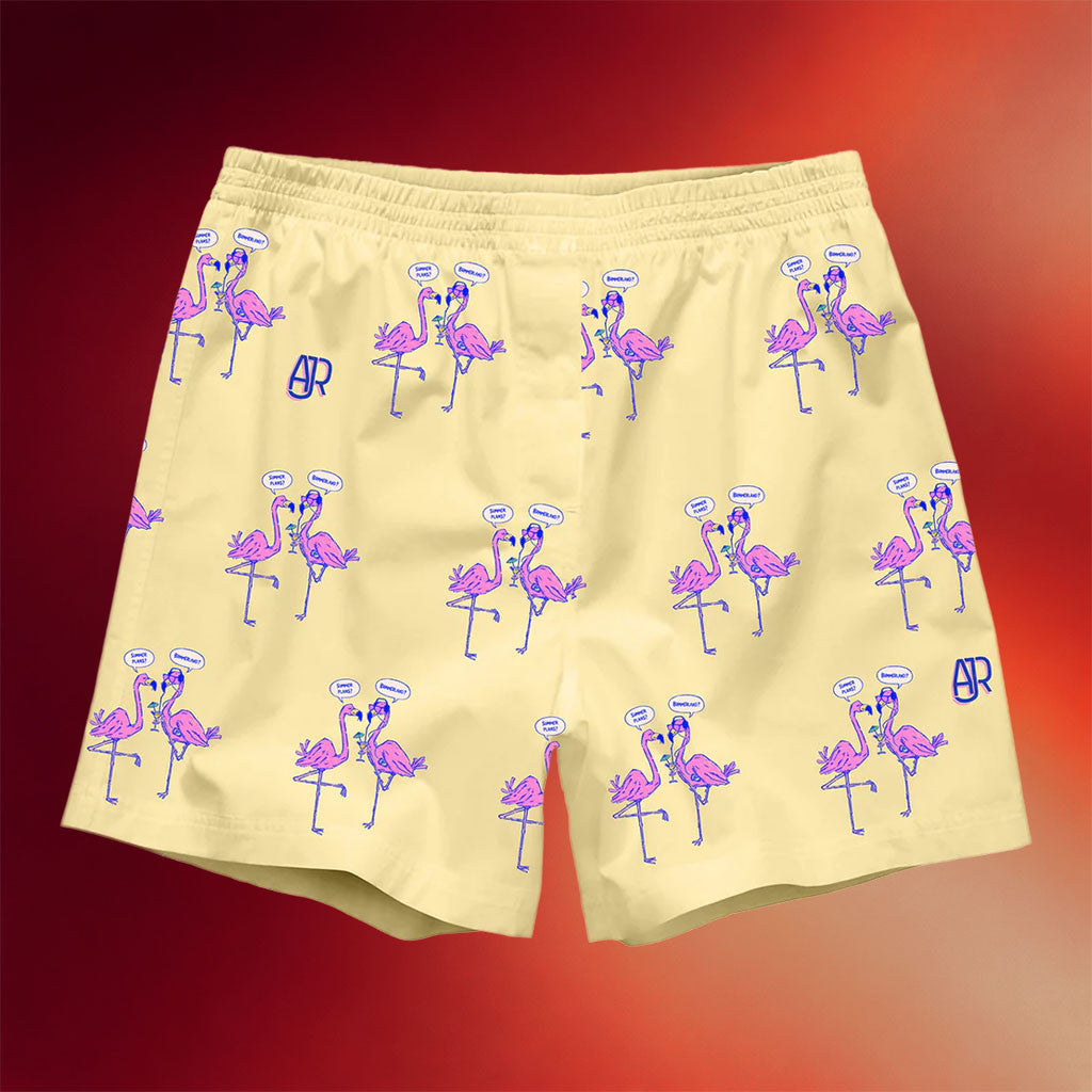 AJR Merch Summer Tour 2026 AJR Flamingo Shorts Summer Gift For Band Fans - Merchluma