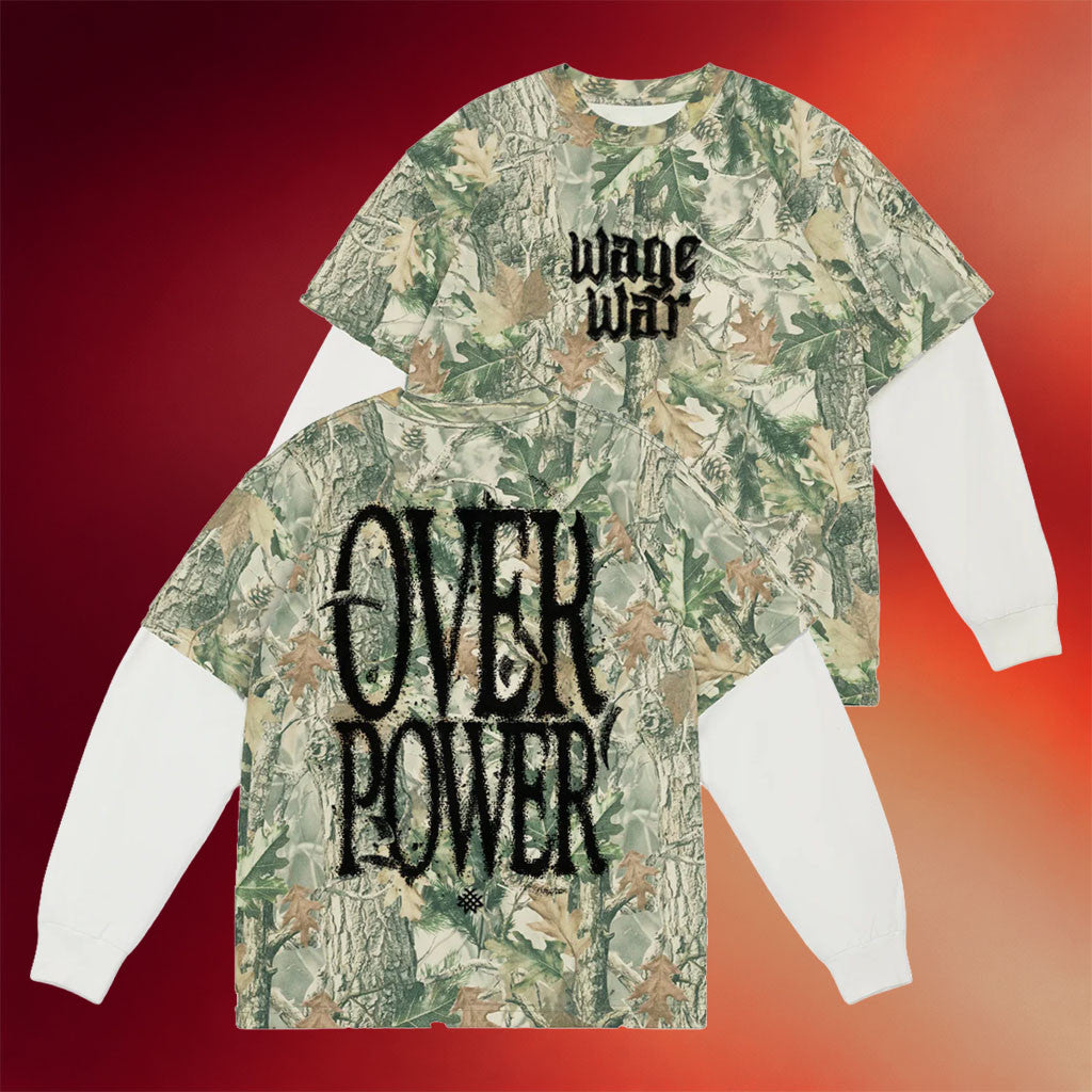 Wage War Merch 2026 Overpower Long Sleeve Shirt Music Gift Ideas For Guys - Merchluma