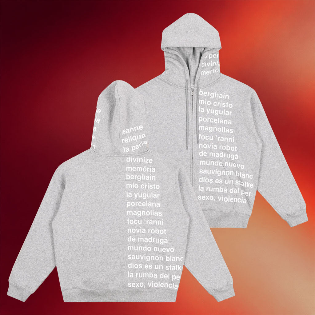 Rosalia Merch 2026 LUX Track Zip Hoodie Cool Gifts For Music Lovers - Merchluma