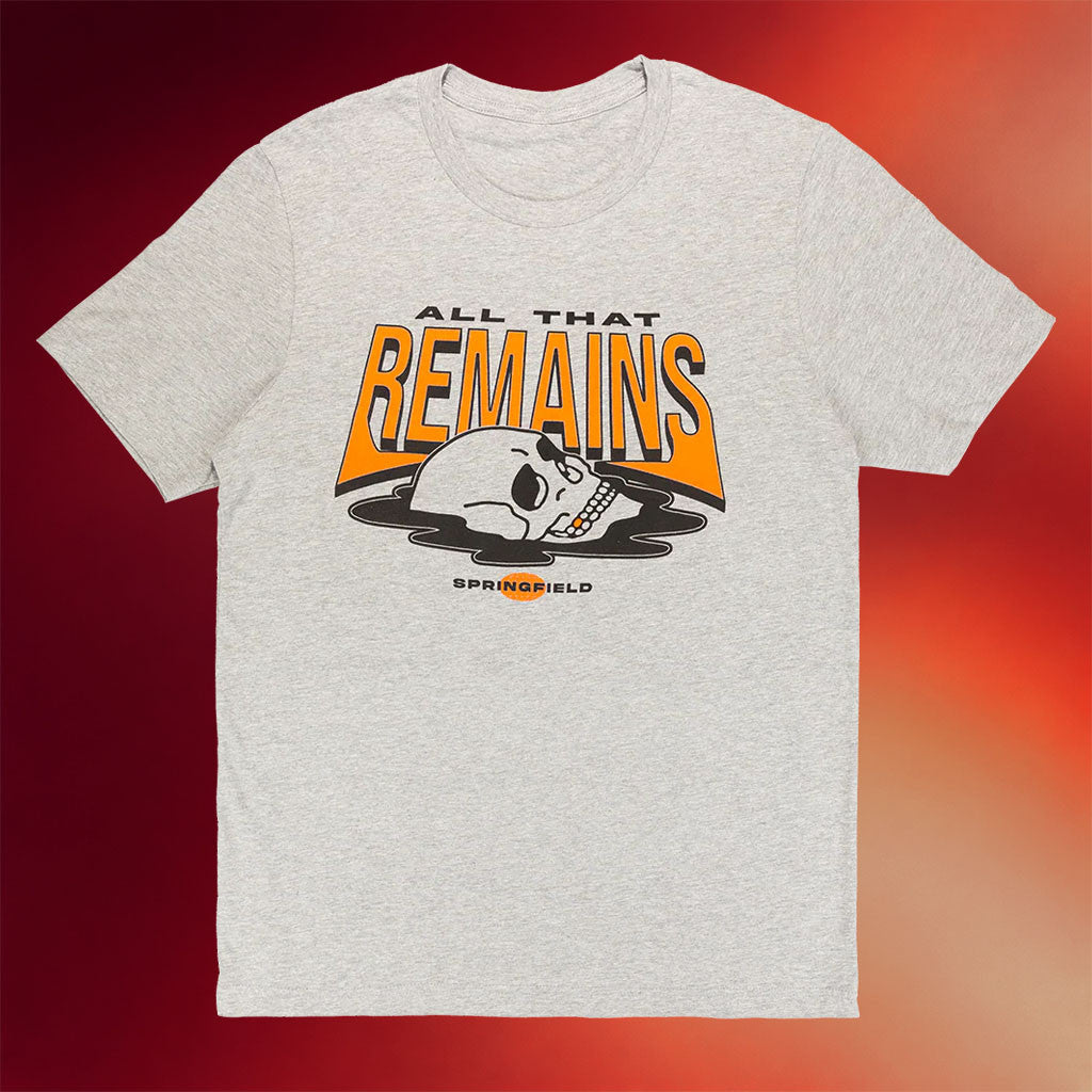 All That Remains Merch 2026 Springfield Skull T-Shirt Cool Gift For Band Fans - Merchluma