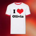 Olivia Dean Shirt I Love Olivia Ringer T-Shirt Olivia Dean Tour Merch 2026 Gift For Fans - Merchluma