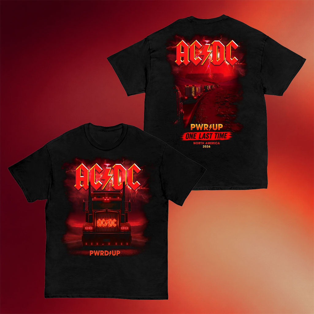 ACDC Merch 2026 North America One Last Time PWR UP Tour T-Shirt Gift For Music Lovers - Merchluma