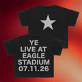 Yeezy Merch 2026 Ye Live At Eagle Stadium T-Shirt Kanye West Tour Merch Gift For Rapper Fans - Merchluma