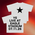 Yeezy Merch 2026 Ye Live At Eagle Stadium T-Shirt Kanye West Merch Best Gift For Rapper Fans - Merchluma