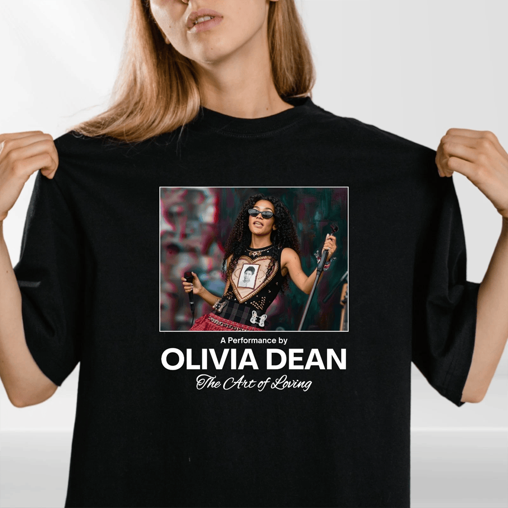 Olivia Dean Shirt 2026 Olivia Dean Art Of Loving Tour T-Shirt Olivia Dean Merch Tour - Merchluma