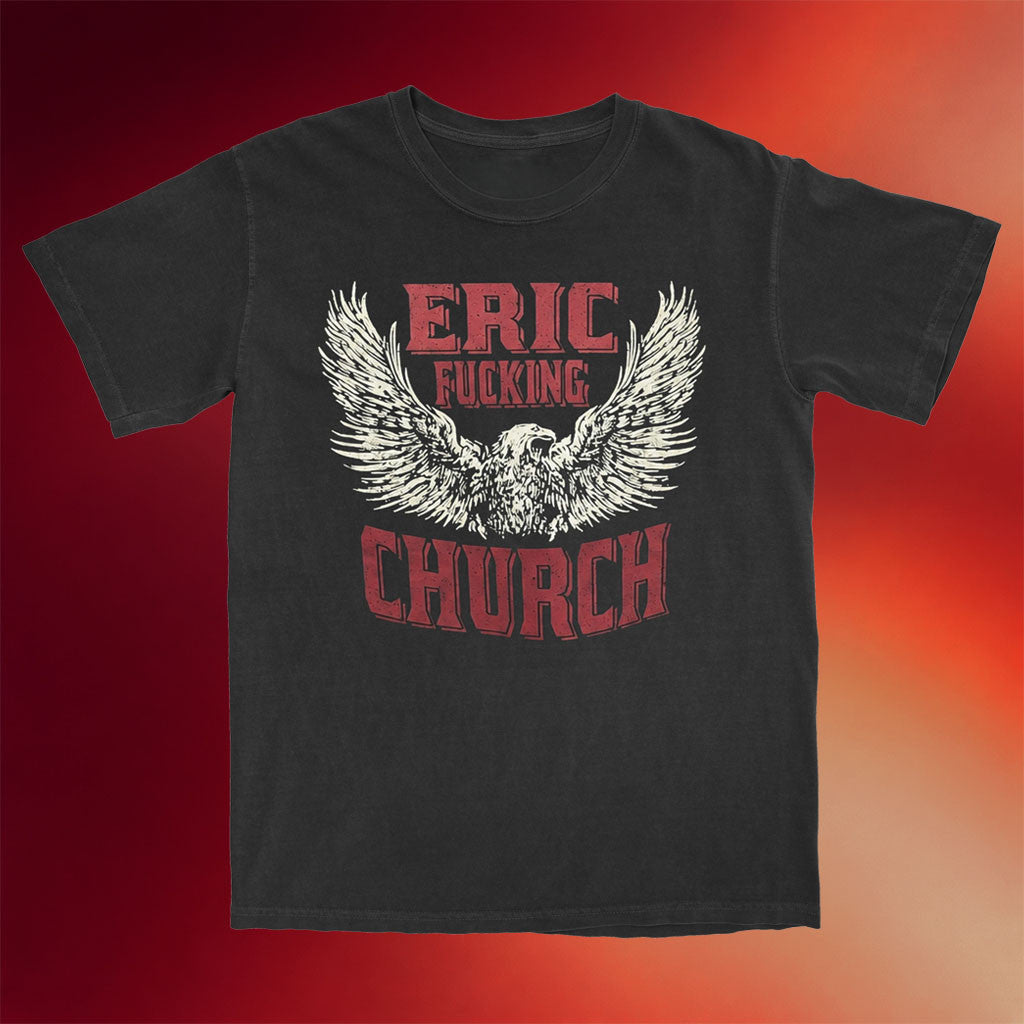Eric Church Merch 2026 Black EFC Eagle T-Shirt Eric Church Shirt Best Gifts For Music Lovers - Merchluma