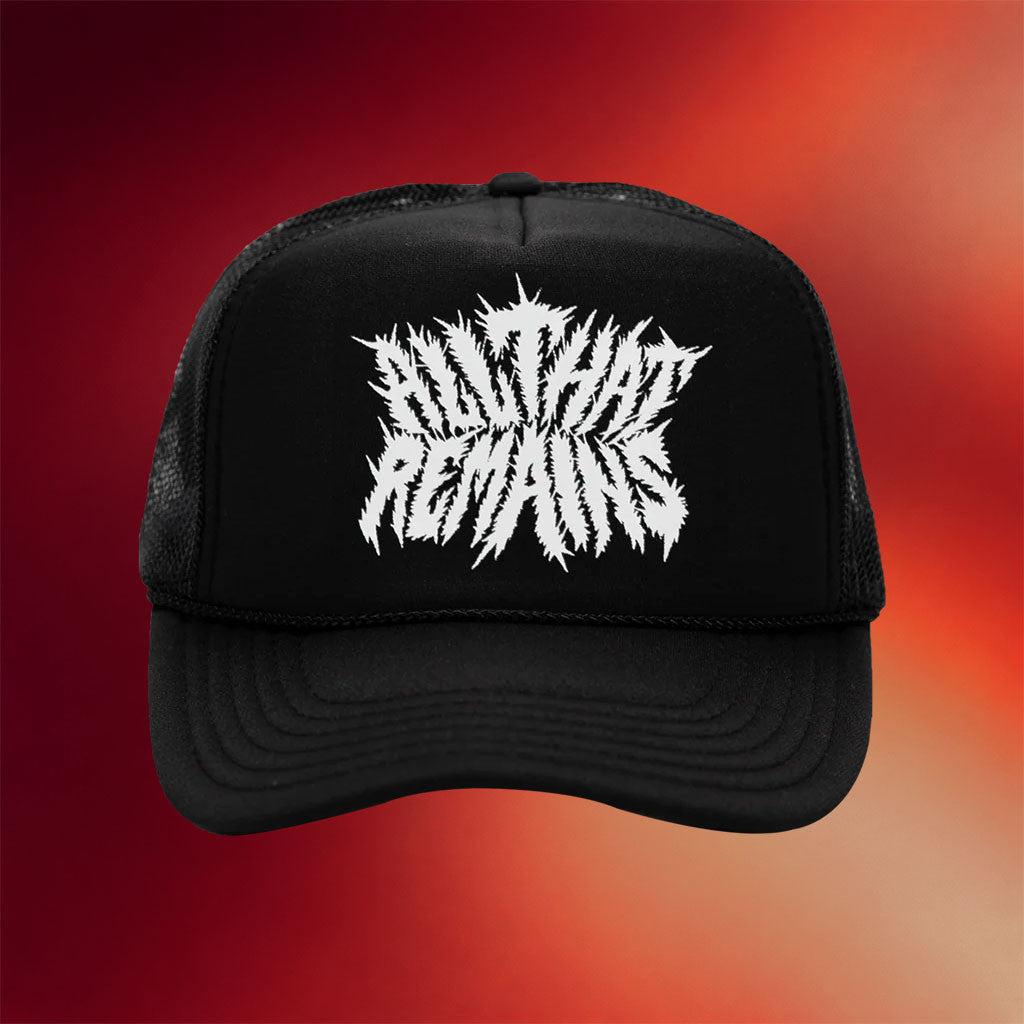 All That Remains Merch 2026 Black Metal Trucker Hat Best Gifts For Band Fans - Merchluma