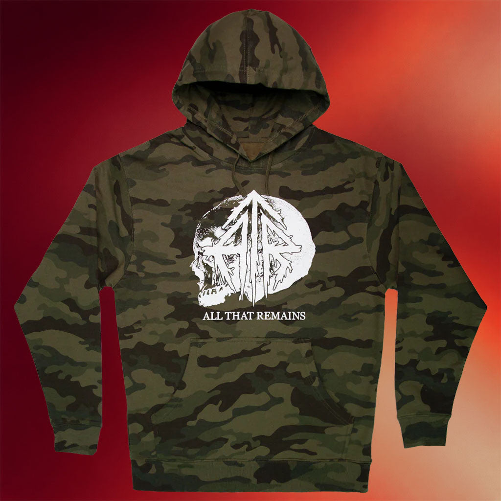 All That Remains Merch 2026 Camo Skull Hoodie All That Remains Hoodie Gift For Stepdad - Merchluma