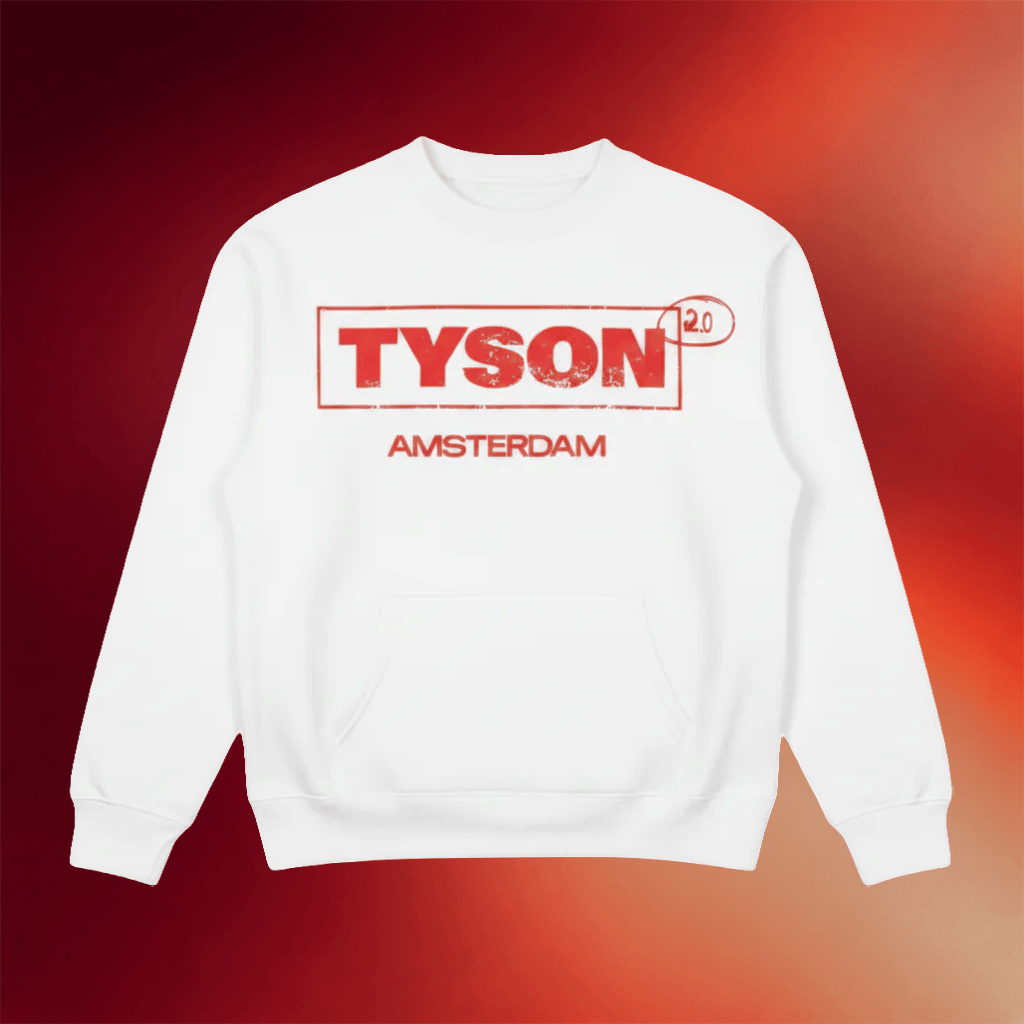 Tyson 20 Merch 2026 Tyson 20 Amsterdam Sweatshirt White Gifts For Men Women - Merchluma