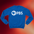PBS Merch 2026 PBS White Logo Crewneck Sweatshirt Best Gifts For Nerd Geek - Merchluma