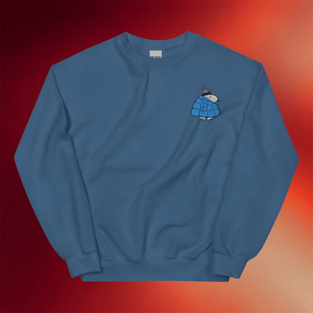 Peanuts Merch Snoopy Puffer Crewneck Sweatshirt Gift Ideas For Him - Merchluma