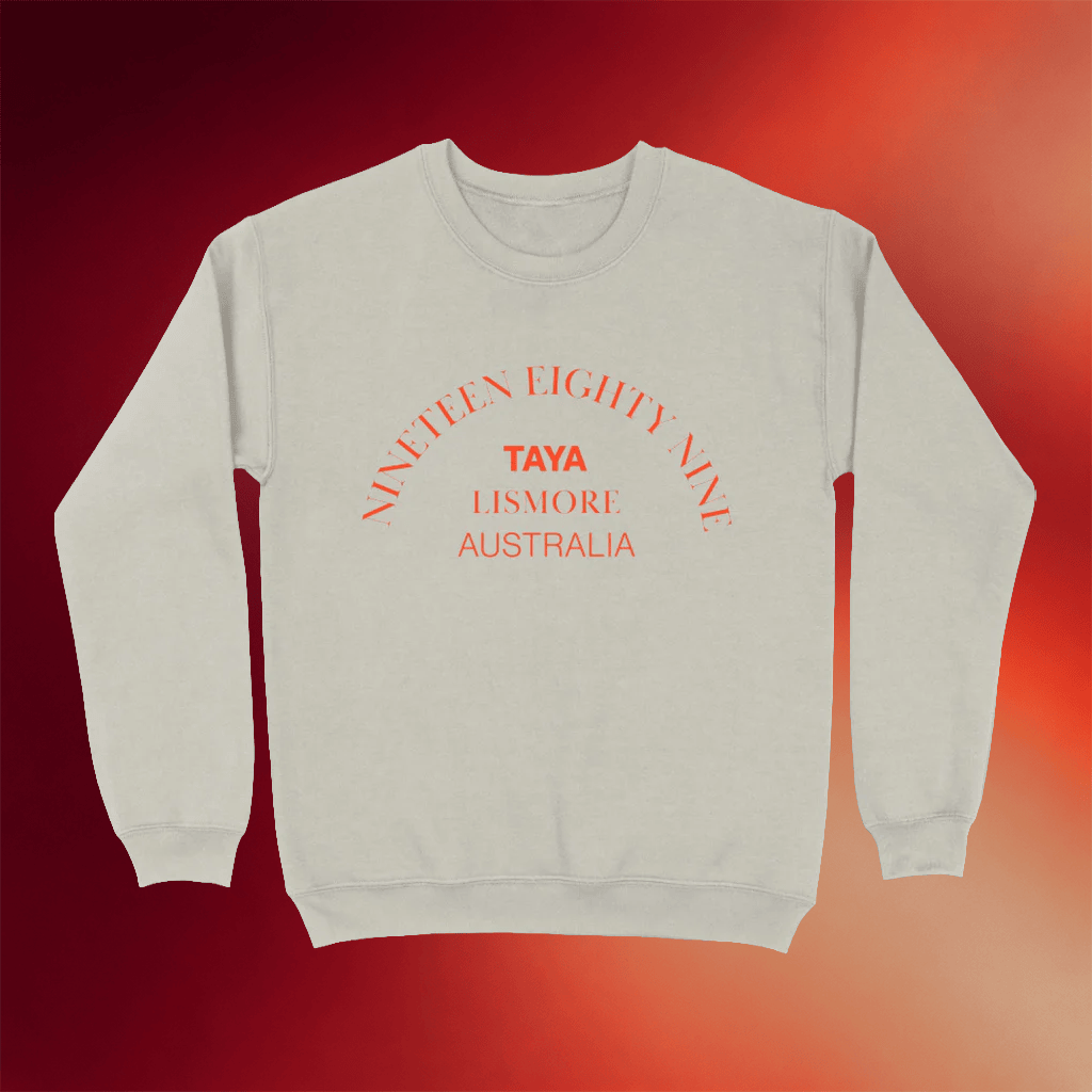 TAYA Merch 2026 LISMORE 89 Crewneck TAYA Sweatshirt Presents For Music Lovers - Merchluma