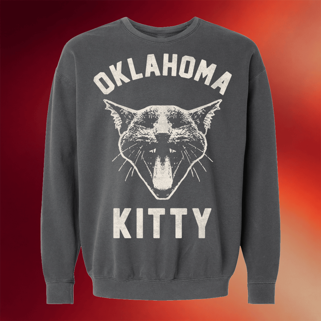 Planet Dorshak Merch 2026 Oklahoma Kitty Sweatshirt Bombs Away Art Crewneck Present For Friend - Merchluma