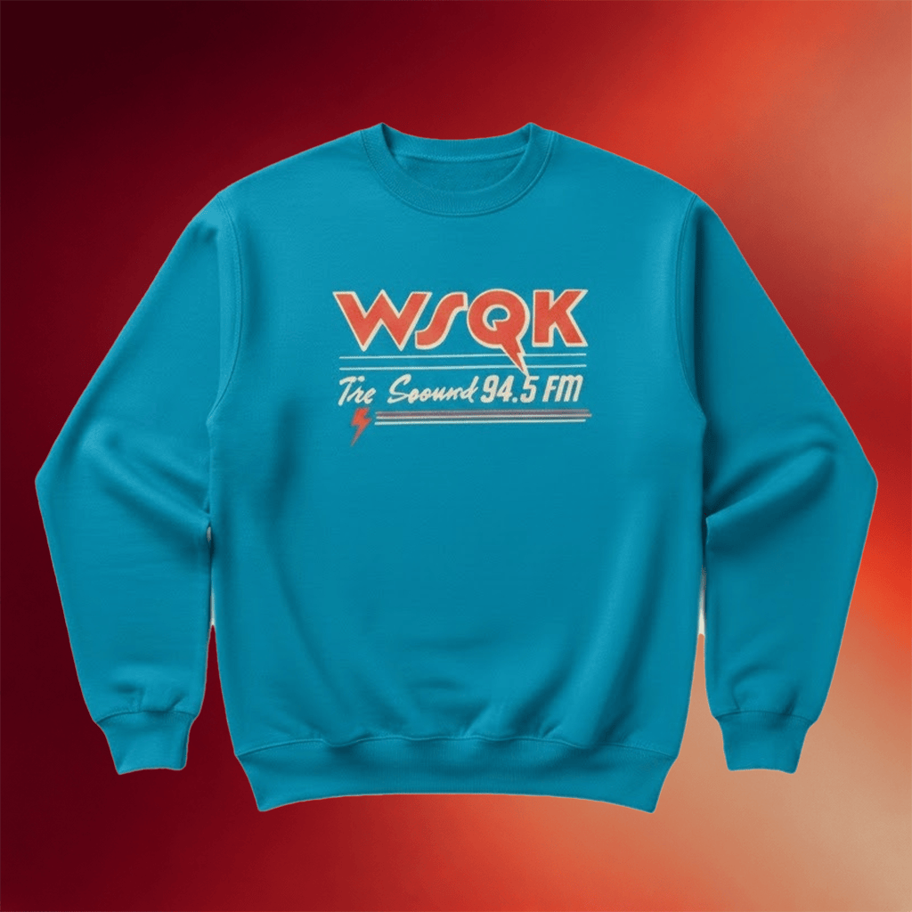 Stranger Things Season 5 Lucas Sinclair WSQK The Squawk Sweatshirt Stranger Things Merch - Merchluma