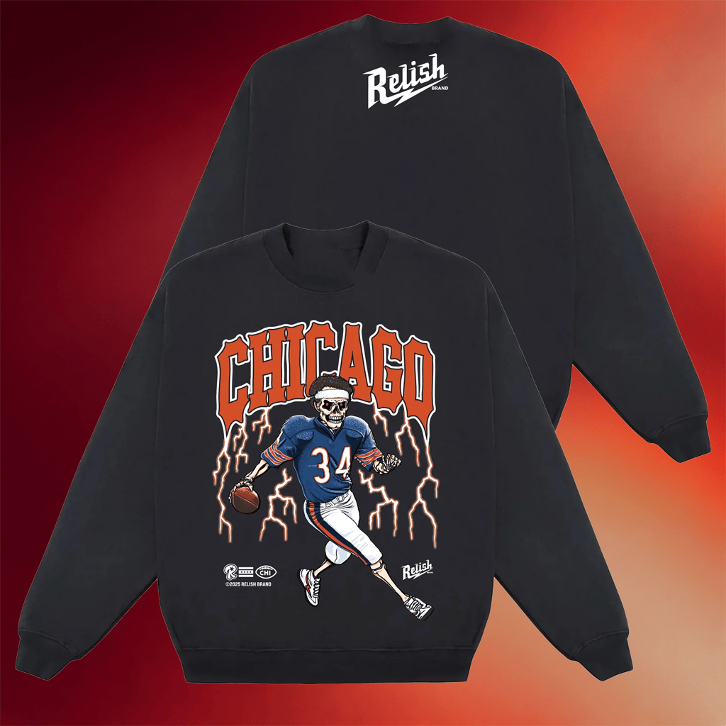 Relish Brand Merch 2025 Chicago Legacy Football Sweatshirt Gifts For Football Fan - Merchluma