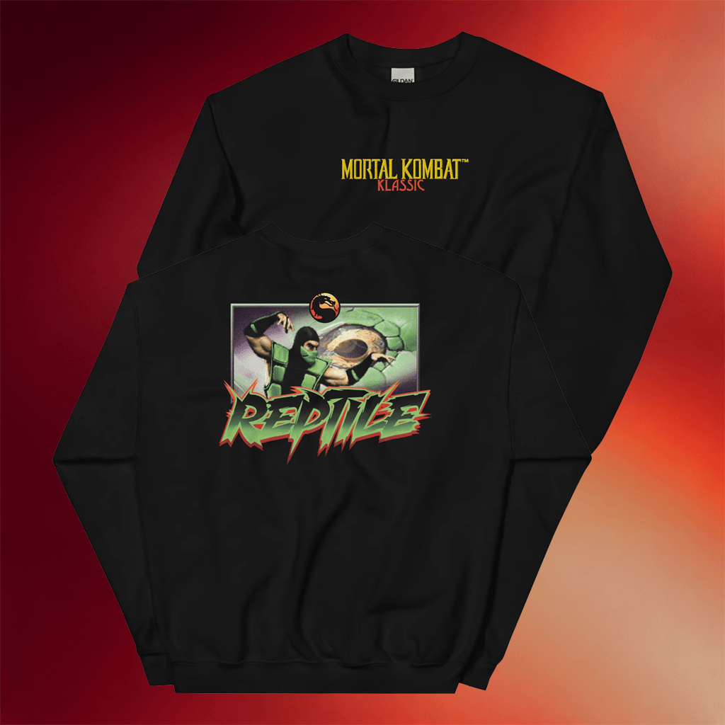 WB Merch 2026 Mortal Kombat Klassic Sweatshirt Reptile Crewneck Gifts Ideas For Friends - Merchluma
