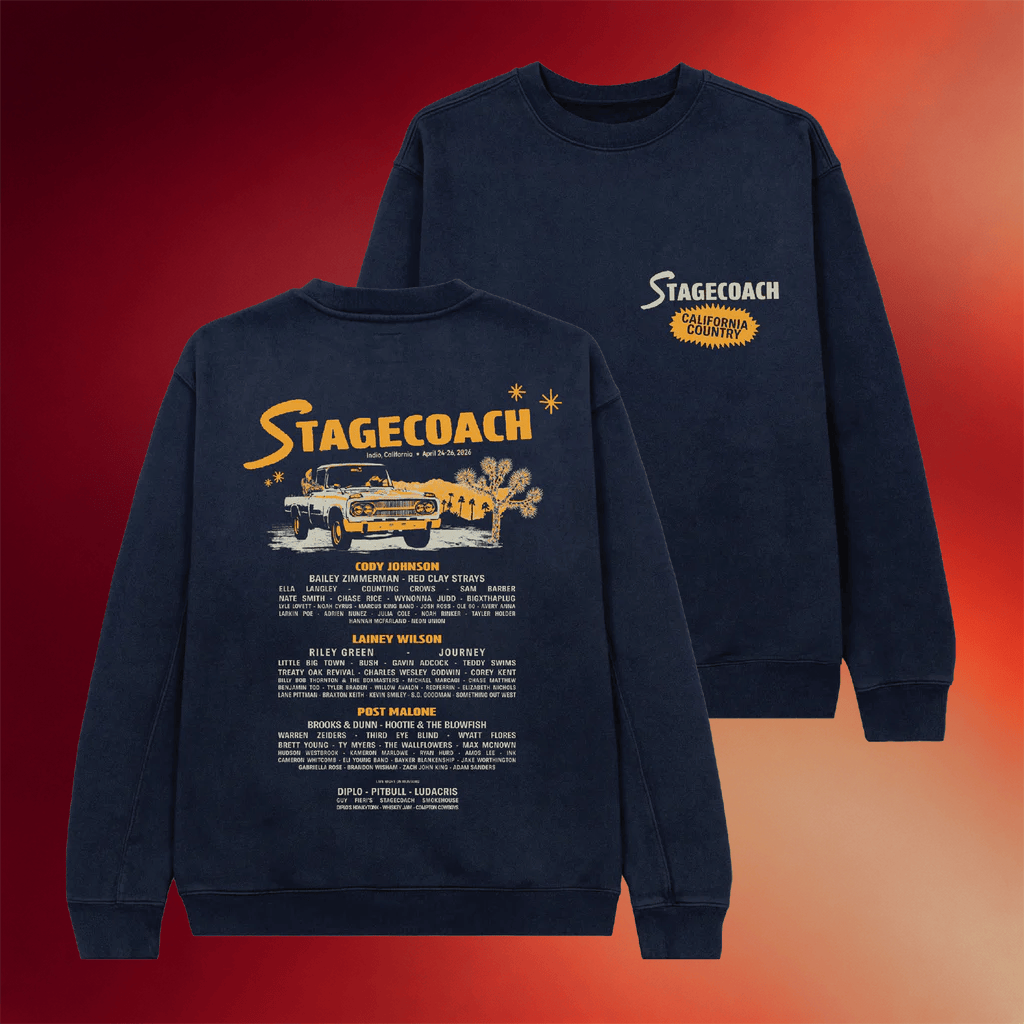Stagecoach Merch Rest Stop 2026 Lineup Sweatshirt Presents For Country Music Lovers - Merchluma