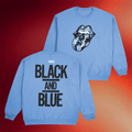 The Rolling Stones Merch 2026 Black And Blue Crewneck The Rolling Stones Sweatshirt Fan Gifts - Merchluma