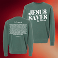Shop The Ladies Edge Merch Jesus Saves Crewneck Sweatshirt Gift Ideas For Him - Merchluma