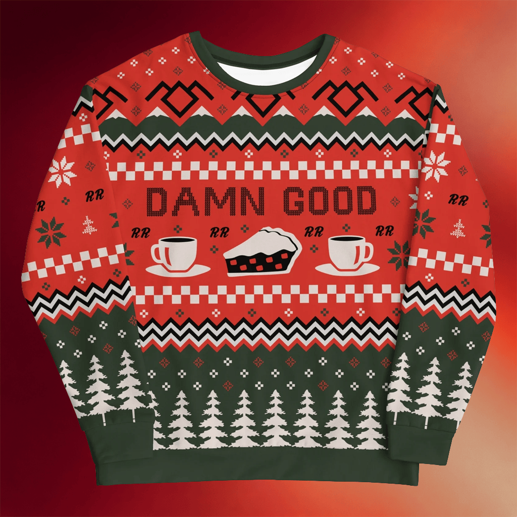 Twin Peaks Merch Twin Peaks Damn Good Holiday Sweatshirt Gift Ideas For Husband - Merchluma