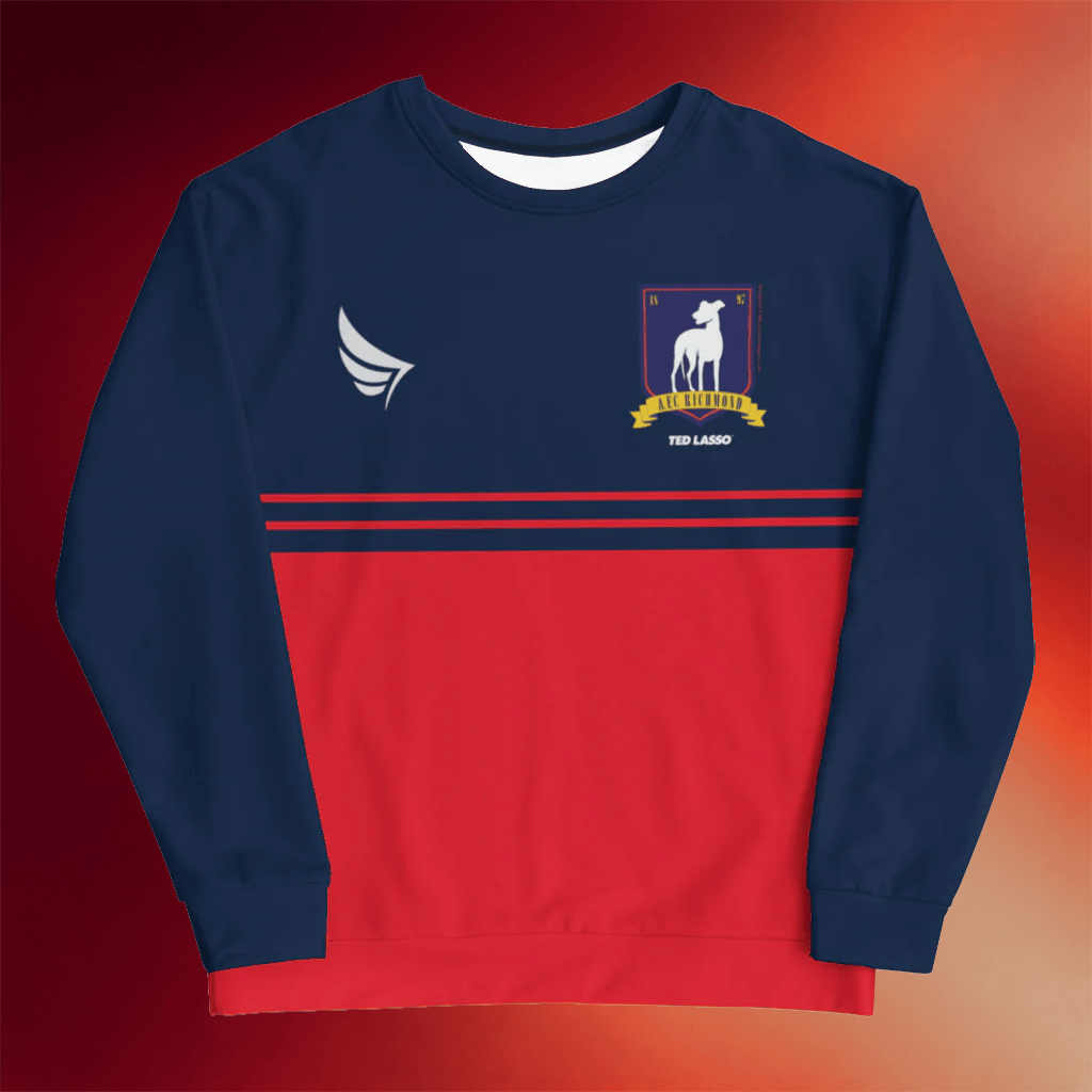 WB Merch 2026 Ted Lasso AFC Richmond Crest Crewneck Sweatshirt Gifts For Boyfriend - Merchluma