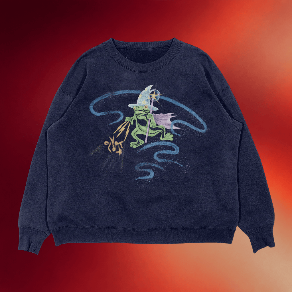 Yot Club Music Merch Magic Frog Crewneck Yot Club Sweatshirt Presents For Music Lovers - Merchluma