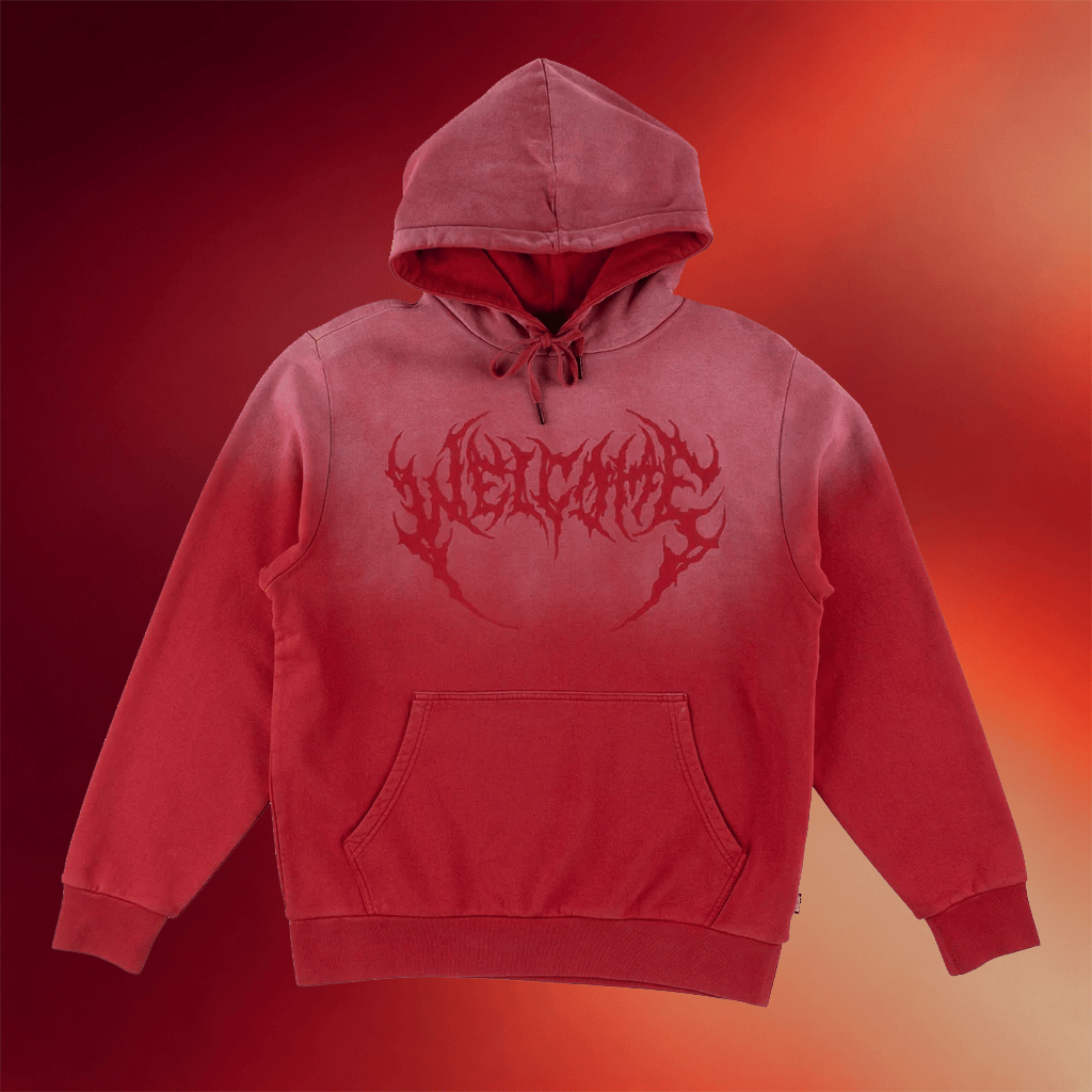Welcome Skate Store Merch Welcome Skateboards Phantom Sun Fade Hooded Sweatshirt - Merchluma