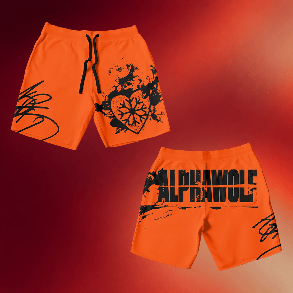 Alpha Wolf Merch 2026 Orange Shorts Gift Ideas For Music Lovers - Merchluma