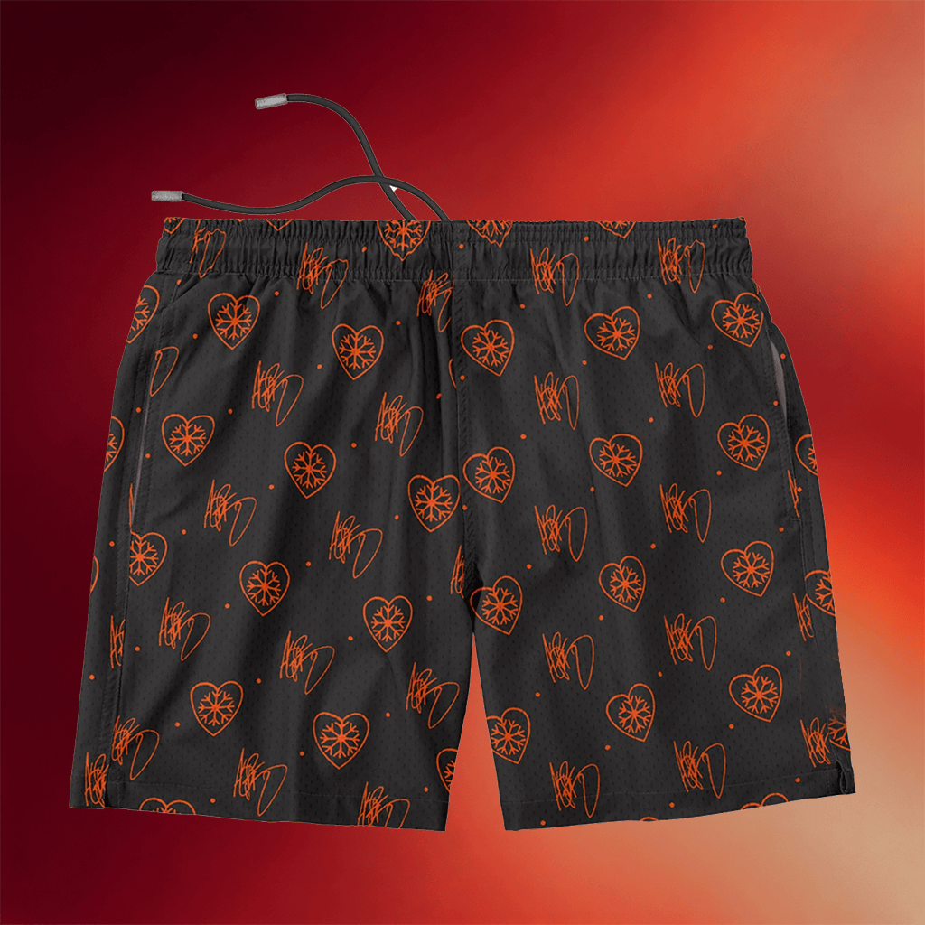 Alpha Wolf Merch 2026 Snowflake Heart Shorts Unique Gifts For Music Lovers - Merchluma