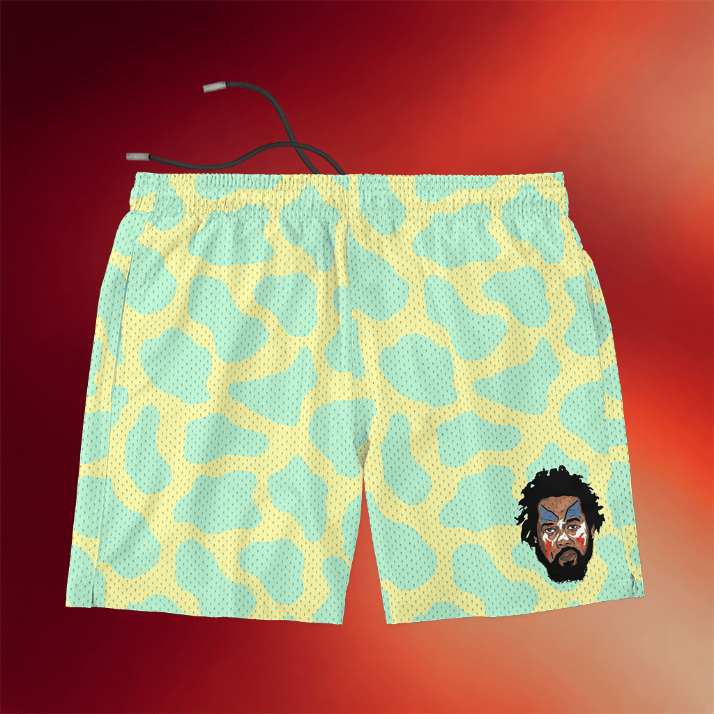 Goldset Merch 2026 Conway The Machine Yellow Blue Camo Shorts Gift Ideas For Husband - Merchluma