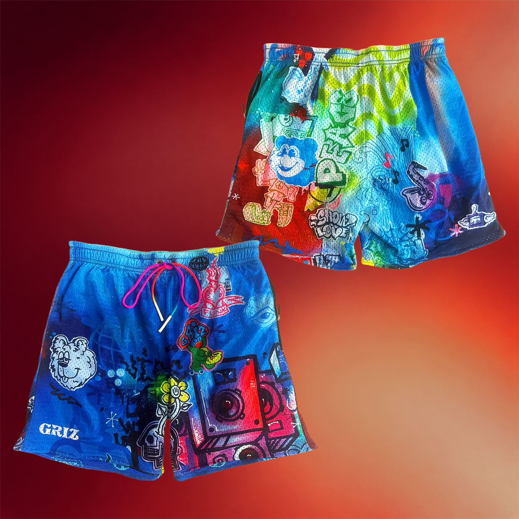 GRiZ Merch 2026 Stay In Tune Shorts GRiZ Clothing Gifts Ideas For EDM Fans - Merchluma