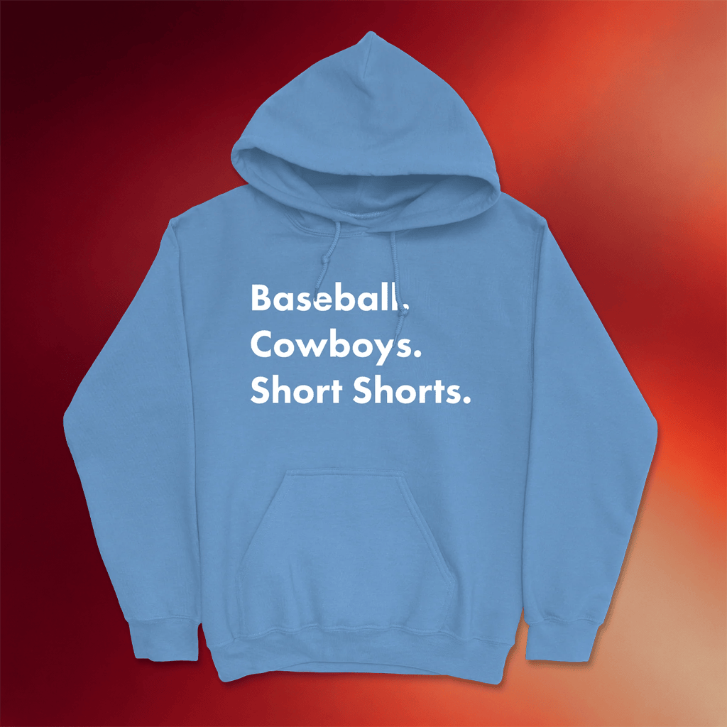 Garett Delano Merch 2026 Baseball Cowboys Short Shorts Hoodie Unique Gifts For Him - Merchluma