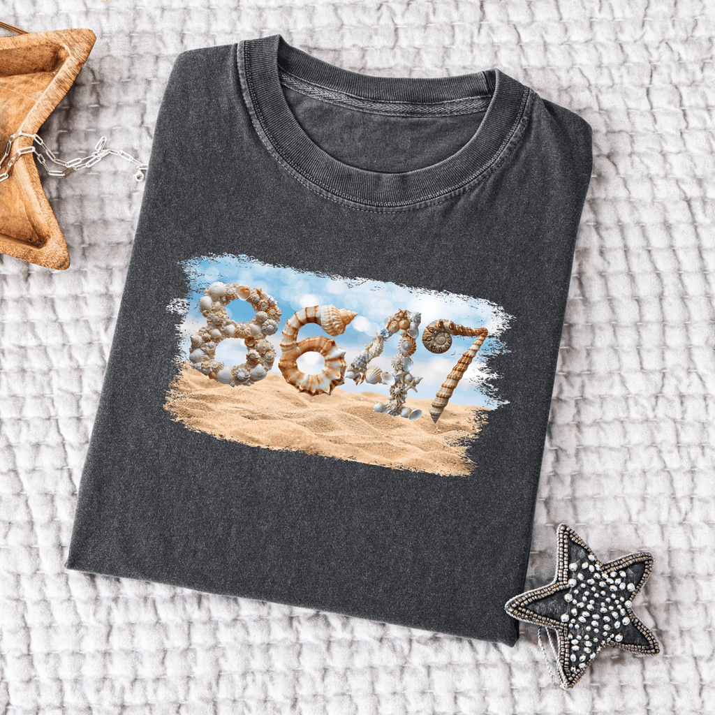 8647 Merch Subtle 8647 Seashells At the Beach T-Shirt Trump Protest Seashell Shirt FDT Apparel - Merchluma