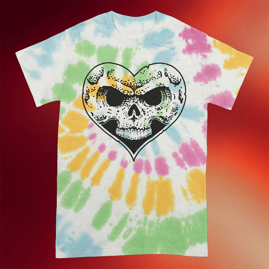 Alexisonfire Merch Heartskull Tie Dye T-Shirt Alexisonfire Shirt Birthday Gifts For Music Lovers - Merchluma