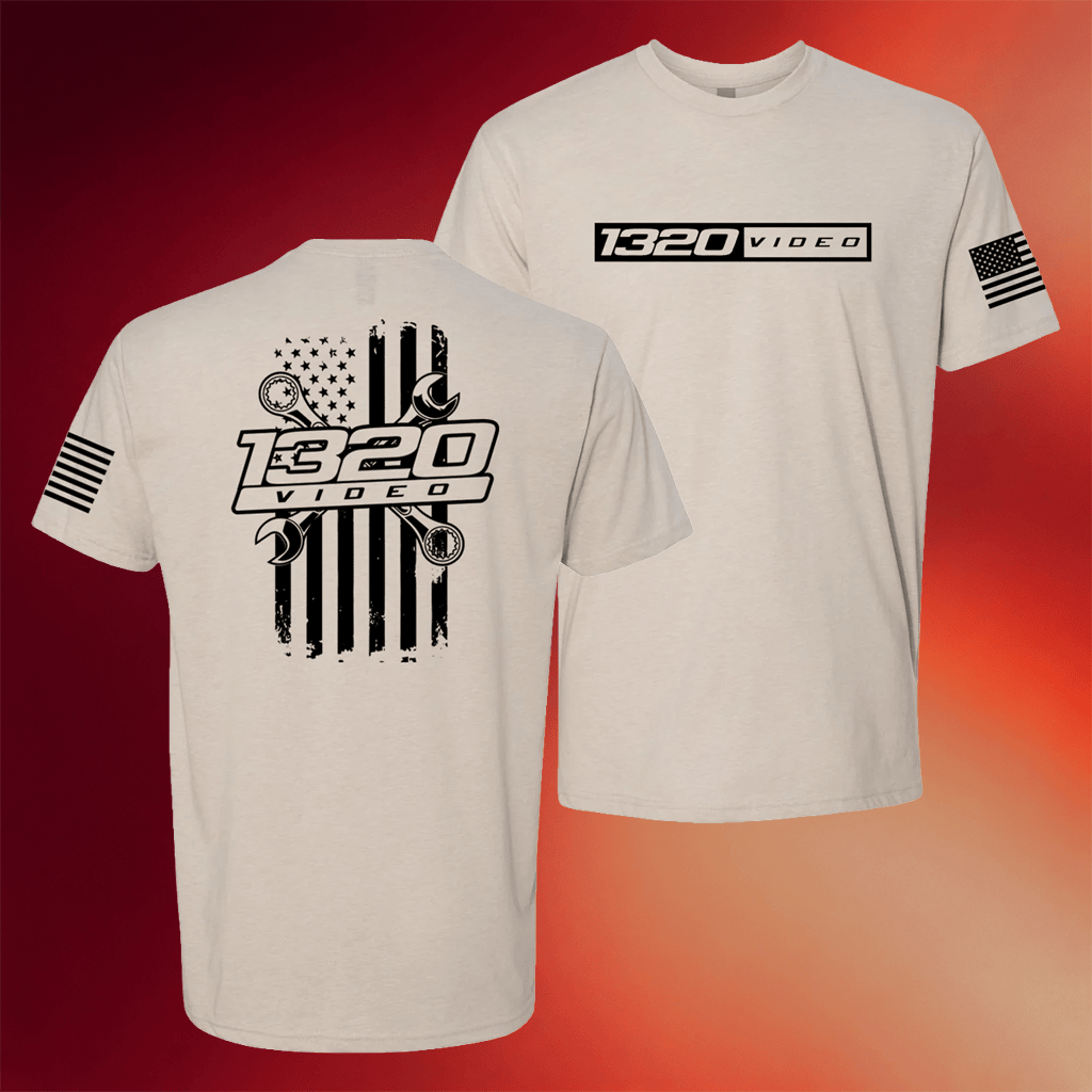 1320Video Merch 2026 Desert T-Shirt American Flag Shirt Gifts For Car Enthusiast - Merchluma