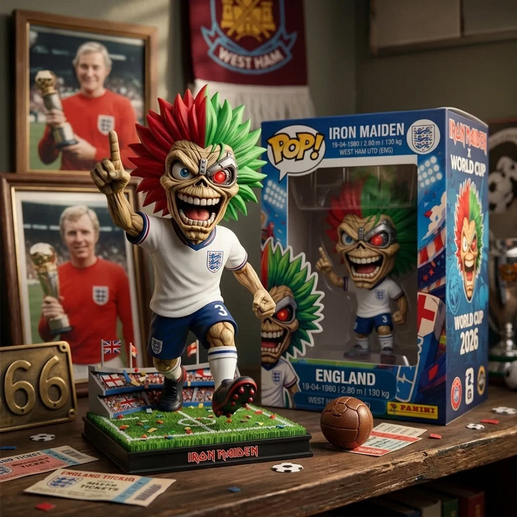 Iron Maiden X England World Cup Funko Pop 2026 Iron Maiden Merch Gifts For Fans - Merchluma