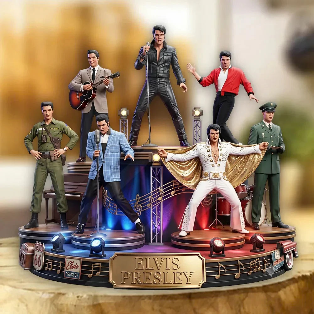 Elvis Presley 2026 King Of Rock N Roll Acrylic Plaque Elvis Presley Merch Special Gifts - Merchluma