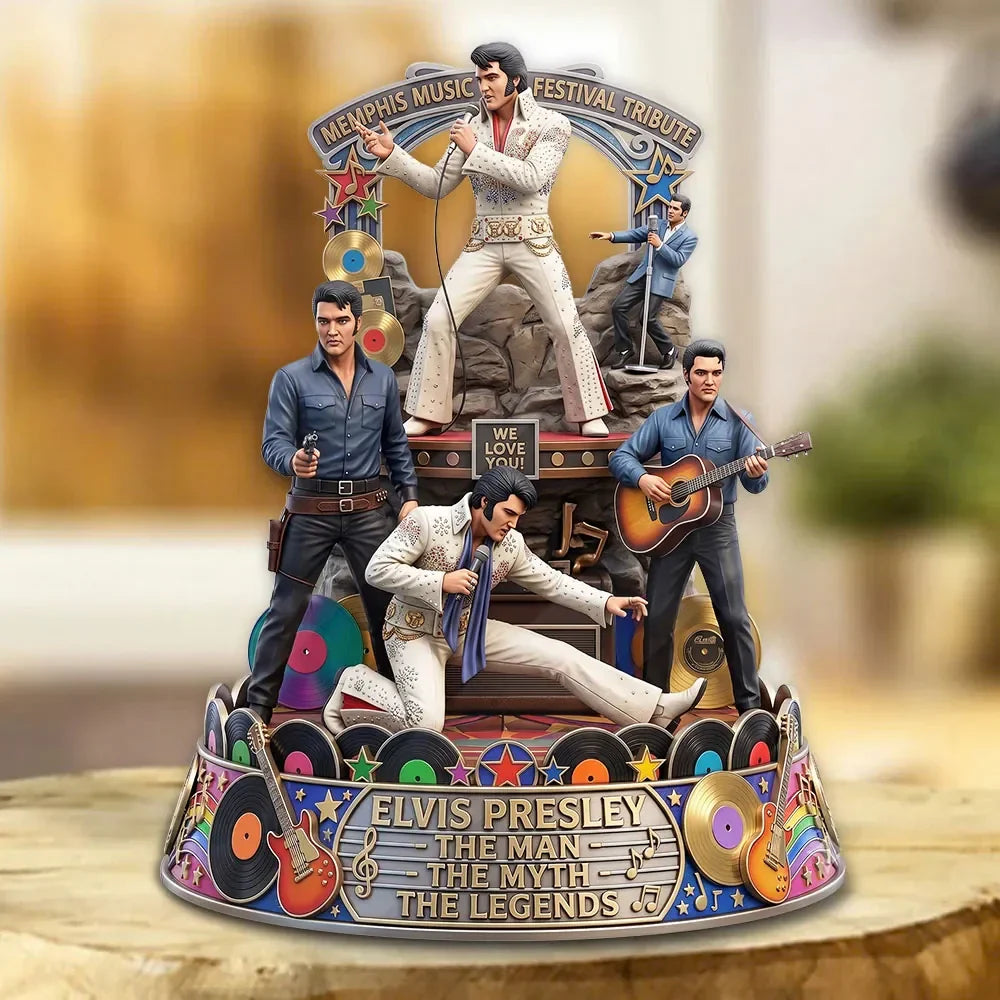 Elvis Presley 2026 The Man The Myth The Legends Acrylic Plaque Elvis Presley Merch Fan Gifts - Merchluma