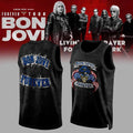 Bon Jovi Forever Tour 2026 Basketball Jersey Bon Jovi Merch Cool Gifts For Rock Lovers - Merchluma