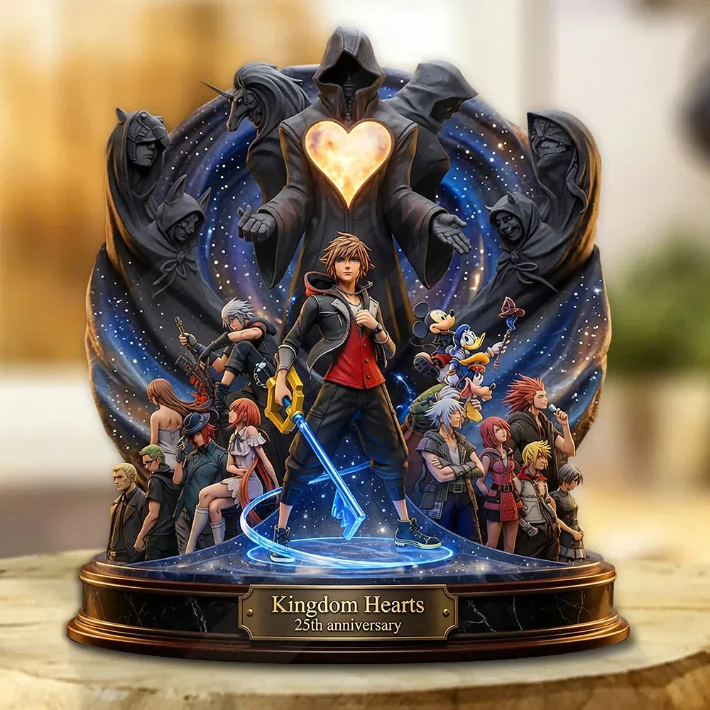 Kingdom Hearts 25th Anniversary Acrylic Plaque Kingdom Hearts Merch 2026 Gift For Game Lovers - Merchluma