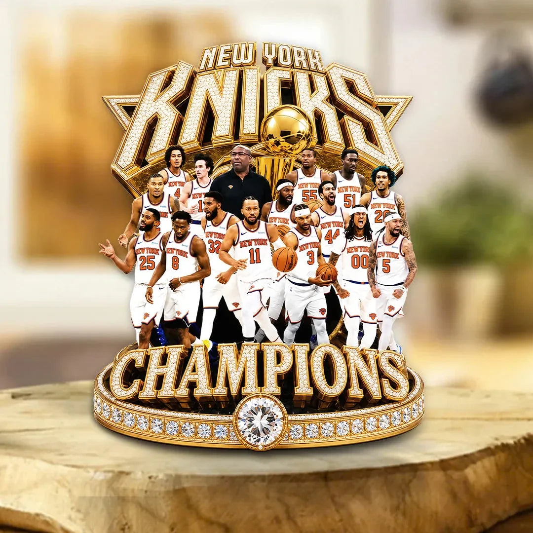 New York Knicks Finals Champions 2026 Acrylic Plaque NY Knicks Merch Gift For Basketball Fan - Merchluma