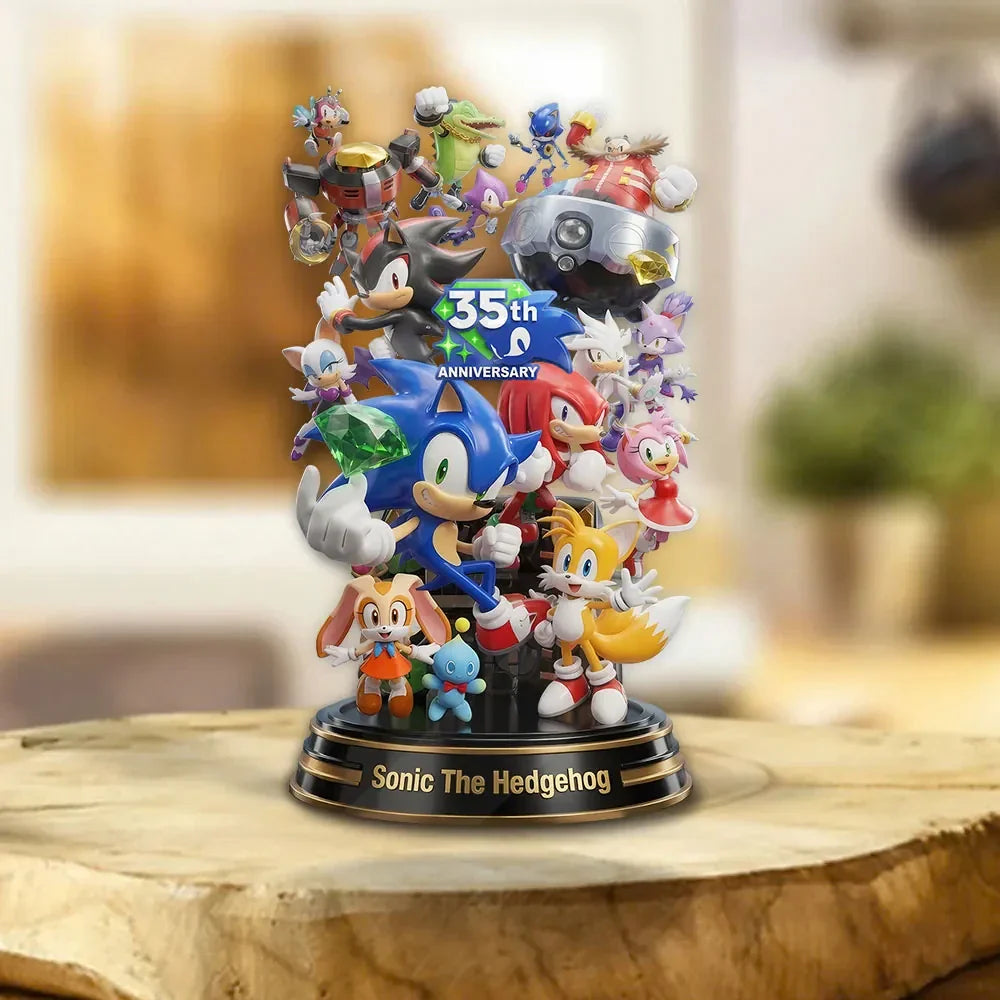 Sonic The Hedgehog 35th Anniversary Acrylic Plaque 2026 Sonic The Hedgehog Merch Gift For Friend - Merchluma