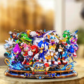 Sonic the Hedgehog 35th Anniversary Acrylic Plaque Sonic the Hedgehog Merch Display Decor Ideas - Merchluma
