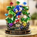 Sonic The Hedgehog 35th Anniversary Acrylic Plaque Sonic The Hedgehog Merch Game Lover Gifts - Merchluma