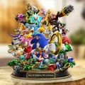 Sonic The Hedgehog 35th Anniversary Acrylic Plaque Sonic The Hedgehog Merch Gift For BFF - Merchluma
