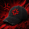 Angry Anger Symbol Embroidered Hat Anime Manga Lover Baseball Cap Gift For Brothers - Merchluma