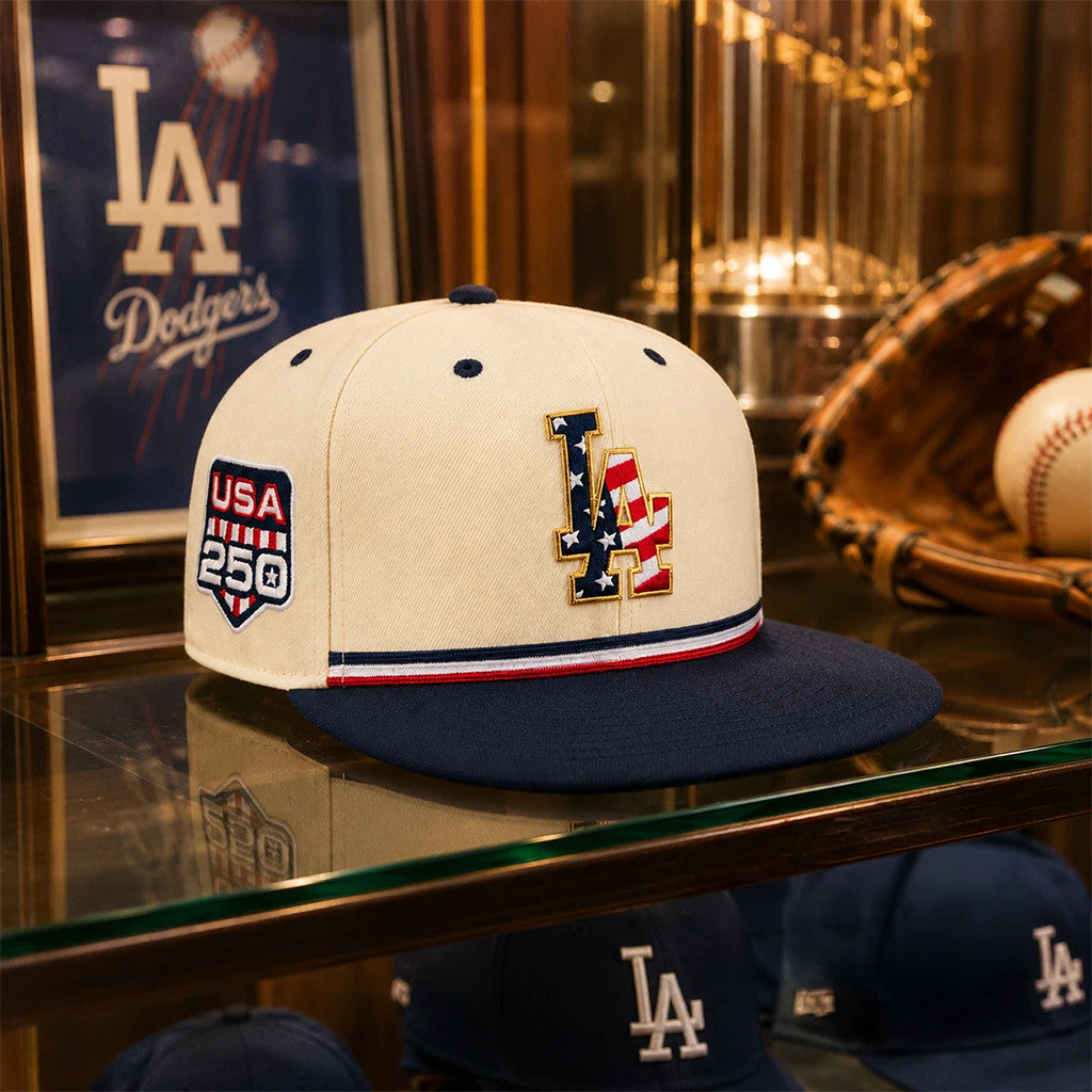 Los Angeles Dodgers America 250Th Anniversary Hat 4th Of July Cap LA Dodgers Merch Fan Gifts - Merchluma