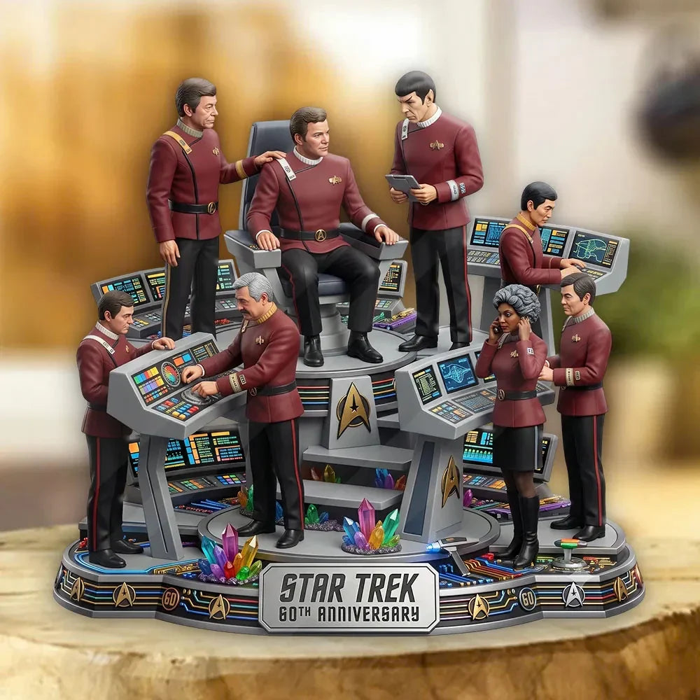Star Trek 60th Anniversary Acrylic Plaque 2026 Star Trek Merch Sci Fi Fan Display Decor - Merchluma