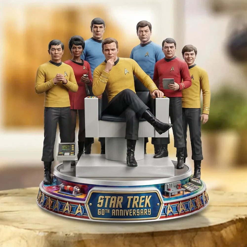 Star Trek 60th Anniversary Acrylic Plaque 2026 Star Trek Merch Sci Fi Fan Gifts For Dad - Merchluma